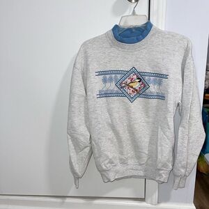 Vintage Morning Sun mock-neck Sweatshirt